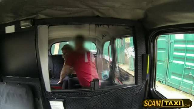 Gorgeous lou lou gets fucked in the taxi and receives a hot creampie