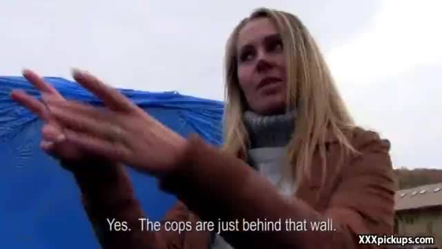 Sexy hot pickup girl suck cock in public place 30